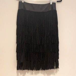 Genuine Suede fringe skirt